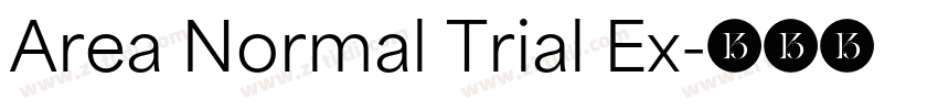 Area Normal Trial Ex字体转换